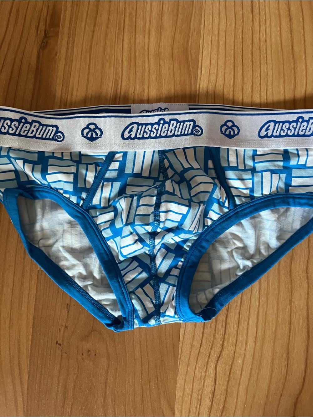 Aussiebum Cotton Soft Blue Weave Men’sBriefs